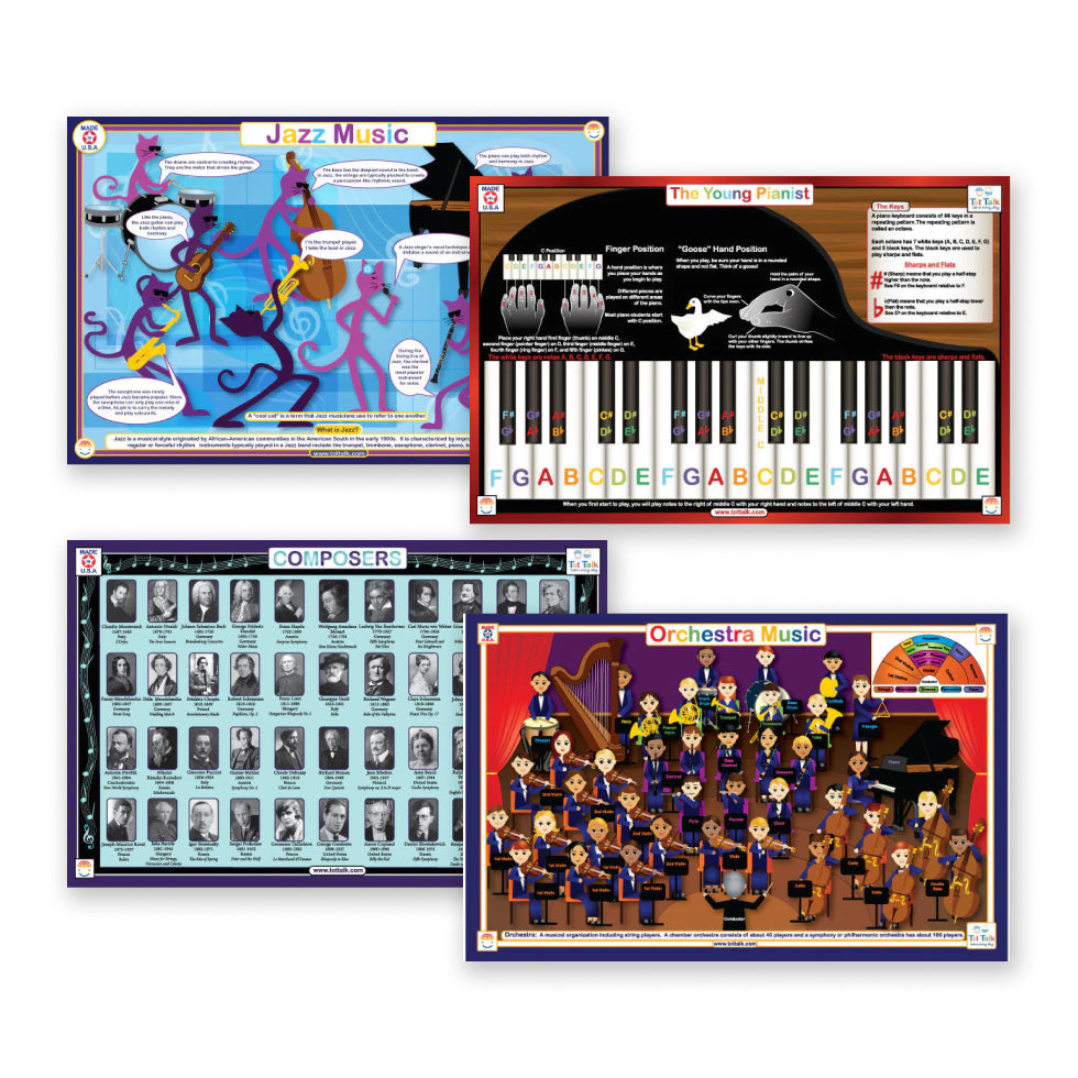 Music and Composers Mats Learning Set