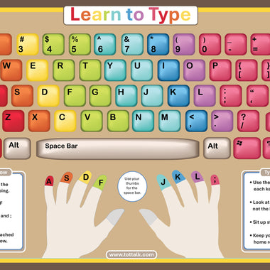 Learn to Type Placemat