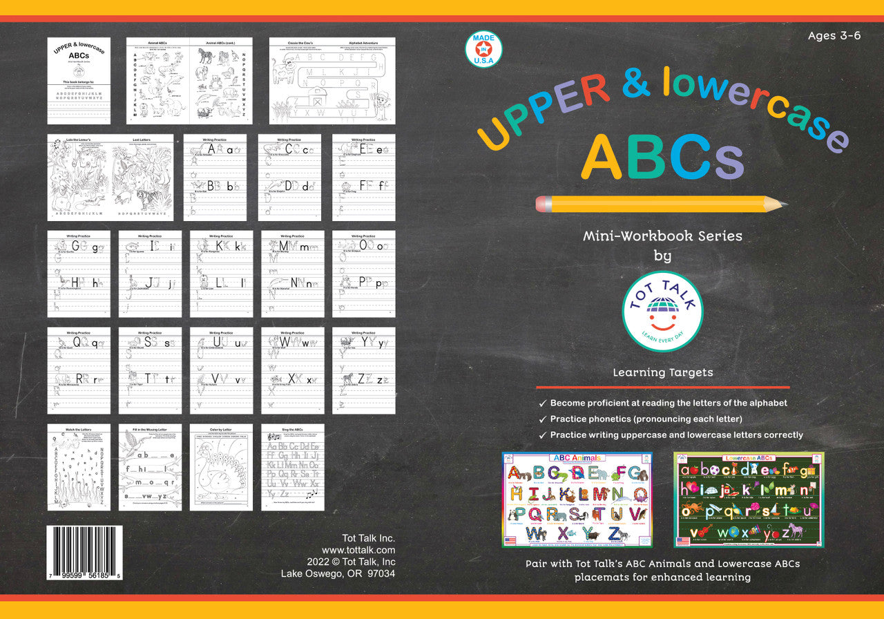 ABCs UPPER & lowercase Mini Workbook