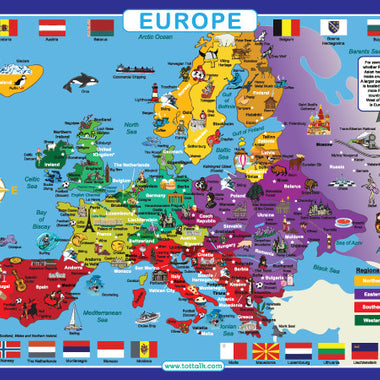 Europe Map Placemat