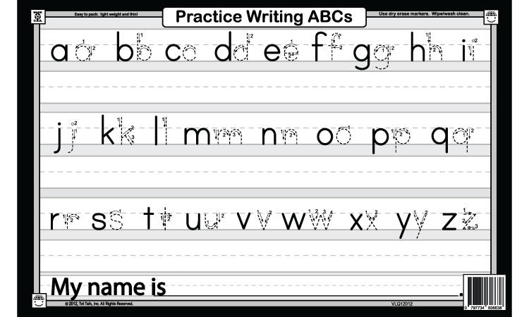 Practice Writing ABCs Placemat