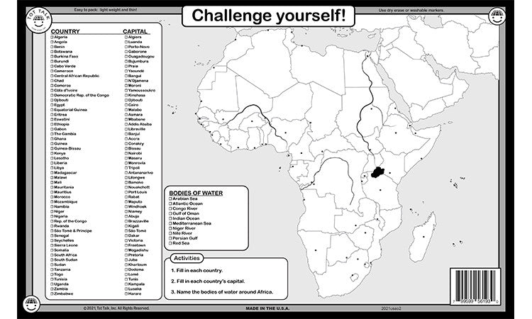 Africa Placemat Back