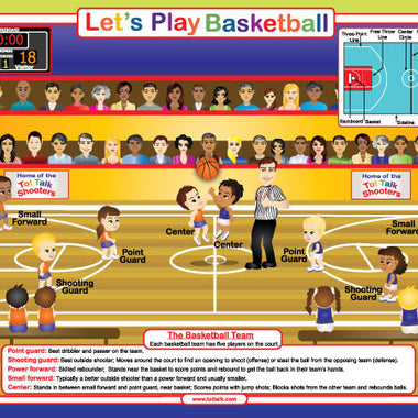 Let's Play: Basketball Placemat