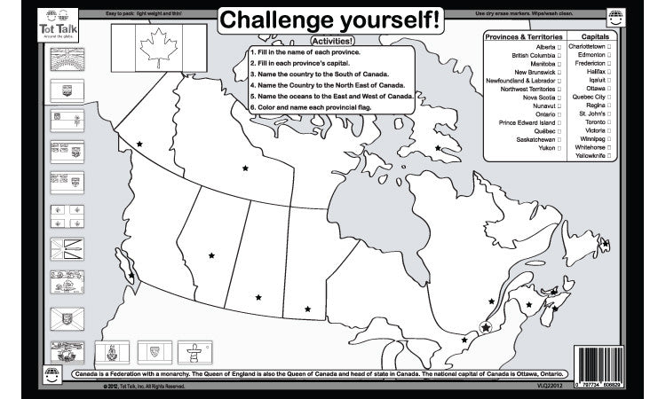 Canada Placemat back