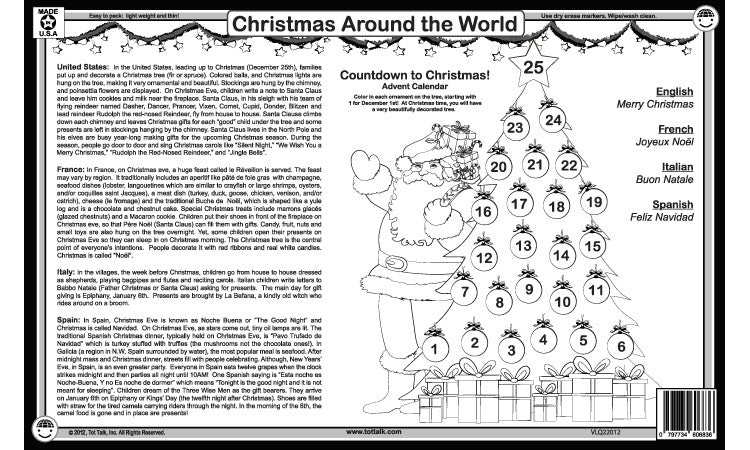 Merry Christmas Placemat - CLEARANCE