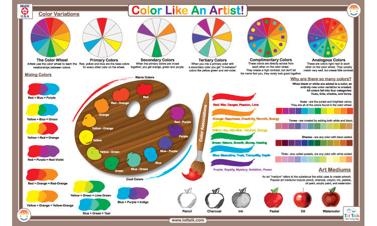 Colo Like an Artist Placemat