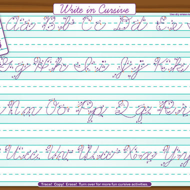 Cursive Writing Placemat