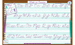 Cursive Writing Placemat