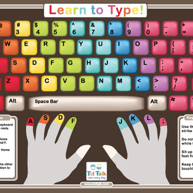 Learn to Type Placemat