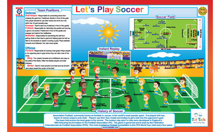 Let's Play: Soccer Placemat