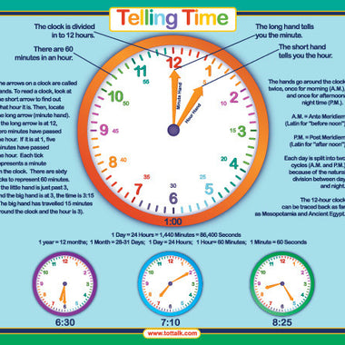 Telling Time Placemat
