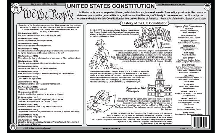 U.S. Constitution Placemat