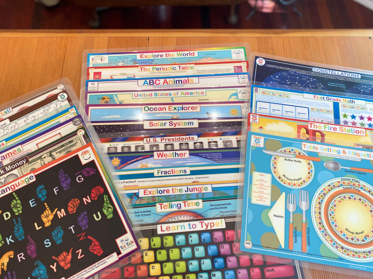 How to Make Mealtime Fun and Educational with Tot Talk Placemats