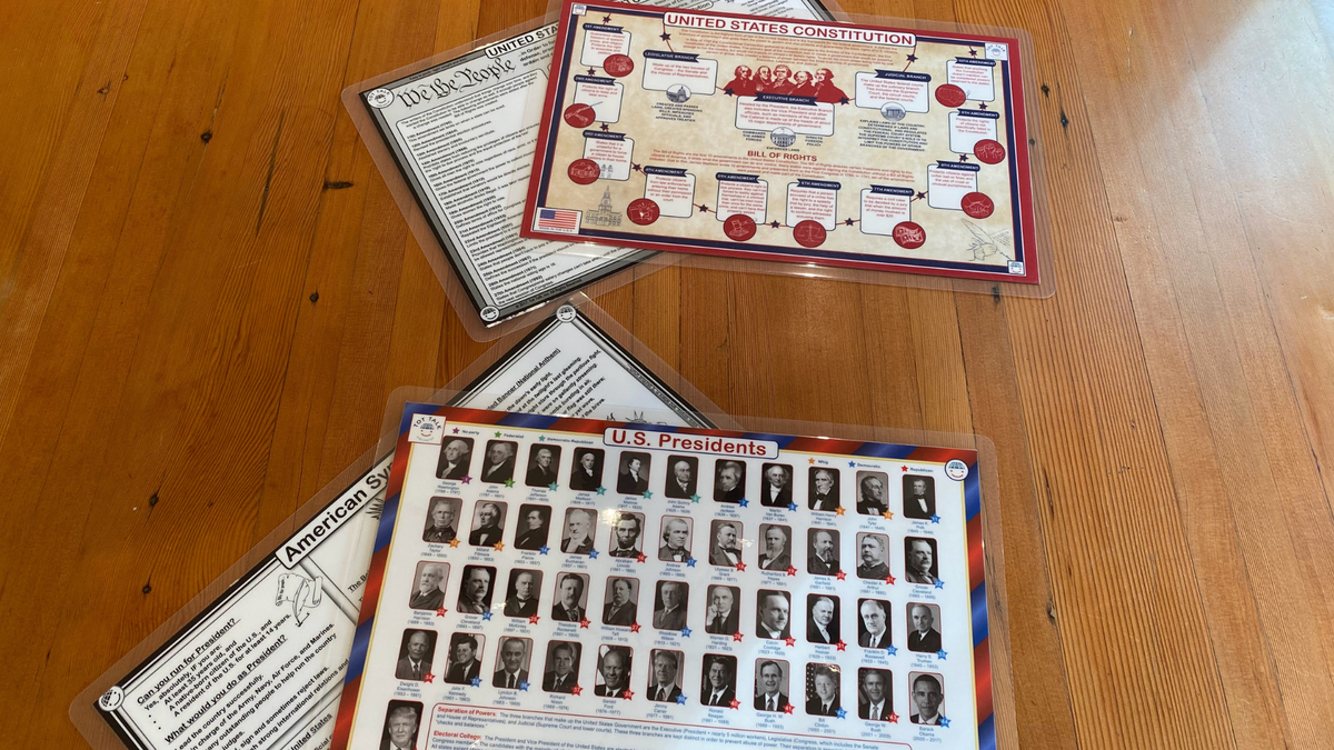 Explore U.S. Presidents with Tot Talk Placemats | Educational Dining ...