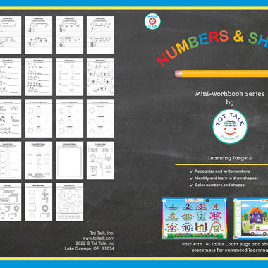 numbers and shapes mini workbook for kids counting and shape recognition Tot Talk