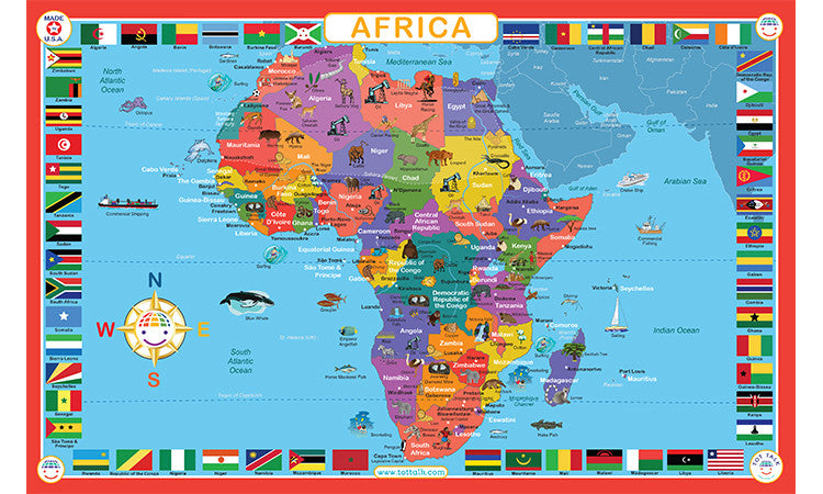 Continents and Countries Geography Learning Set