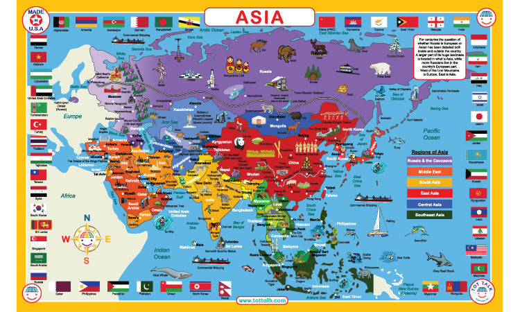 Continents and Countries Geography Learning Set