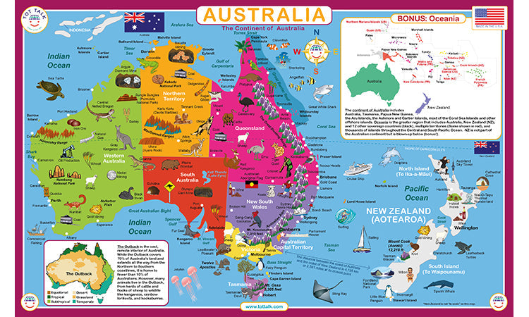 Continents and Countries Geography Learning Set