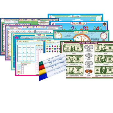 Math Skills Learning Set with Markers