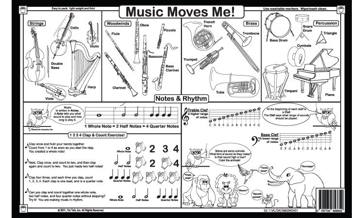 Orchestra Music Placemat