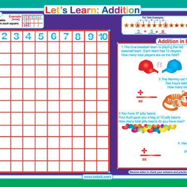 Let's Learn: Addition Placemat