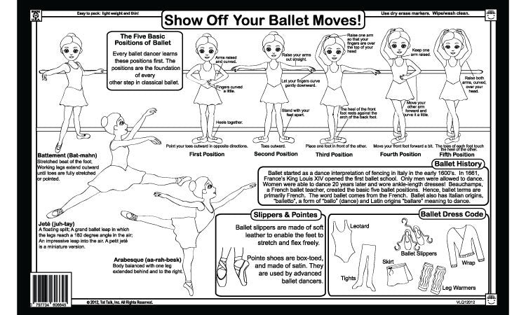 Let's Dance: Ballet Placemat