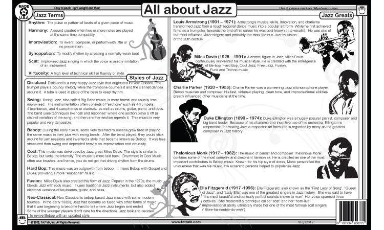 jazz-music-placemat-tot-talk for Free Printable Music History Worksheets Jazz Music Placemat – Tot Talk for Free Printable Music History Worksheets