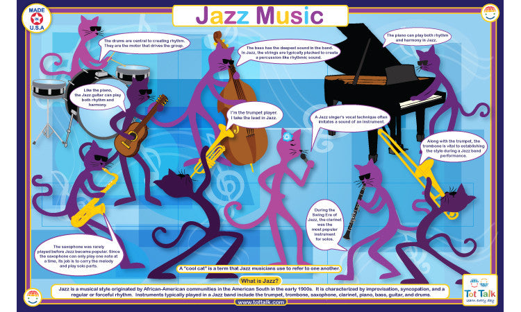 Jazz Music Placemat